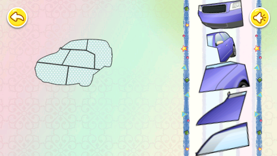 儿童宝宝汽车拼图游戏截图2