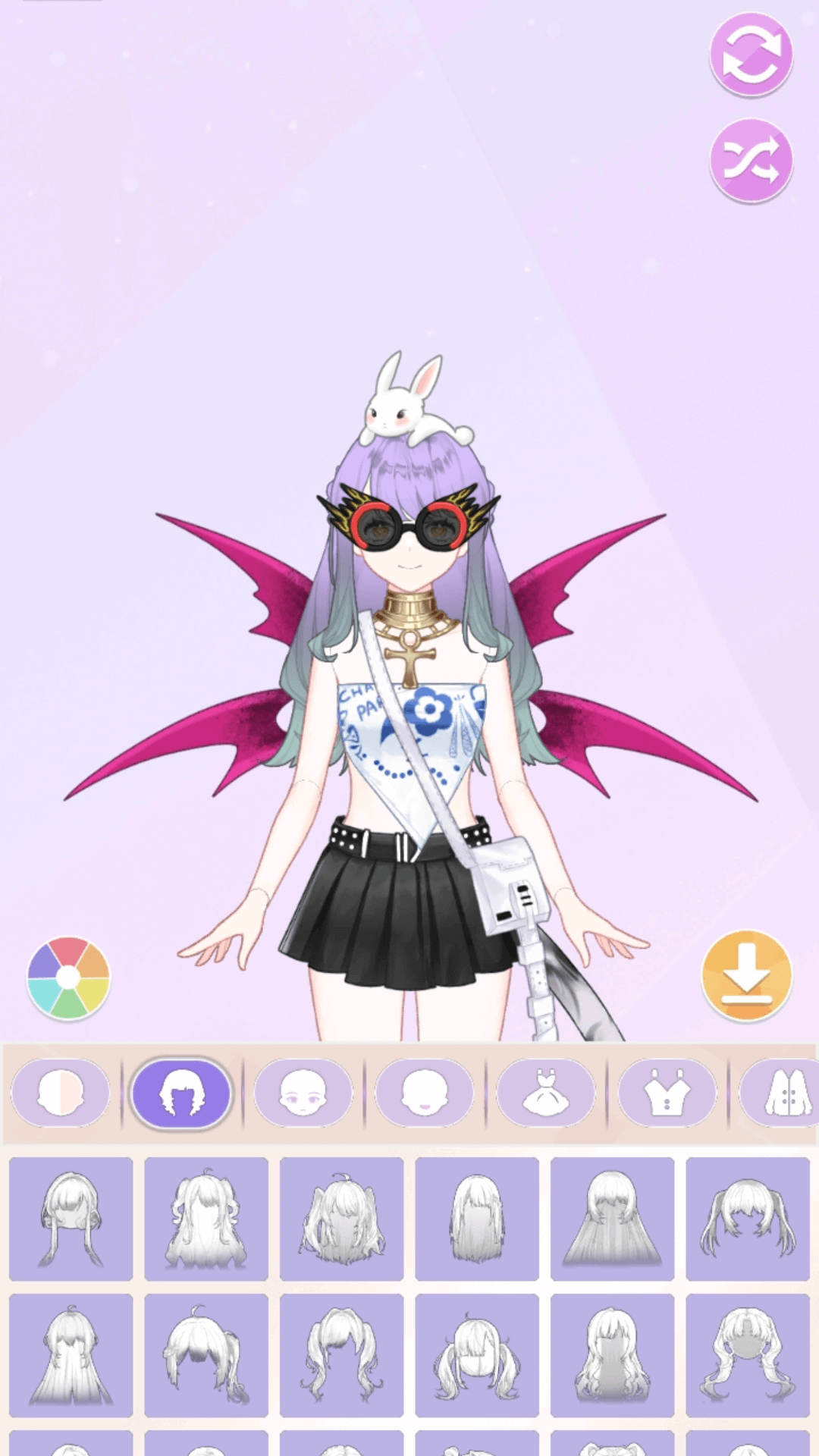 魔法女孩换装游戏截图2