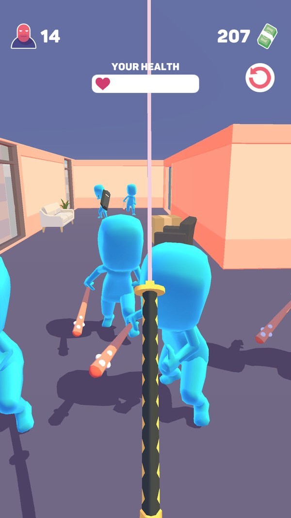 武士刀斩击游戏截图3