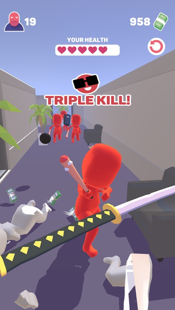 武士刀斩击游戏截图2