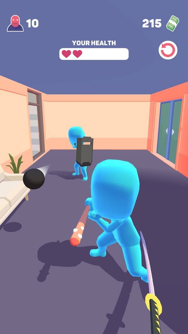 武士刀斩击游戏截图1