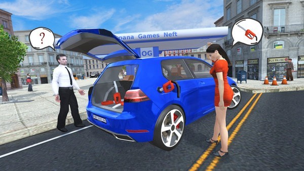 城市汽车模拟驾驶游戏截图1