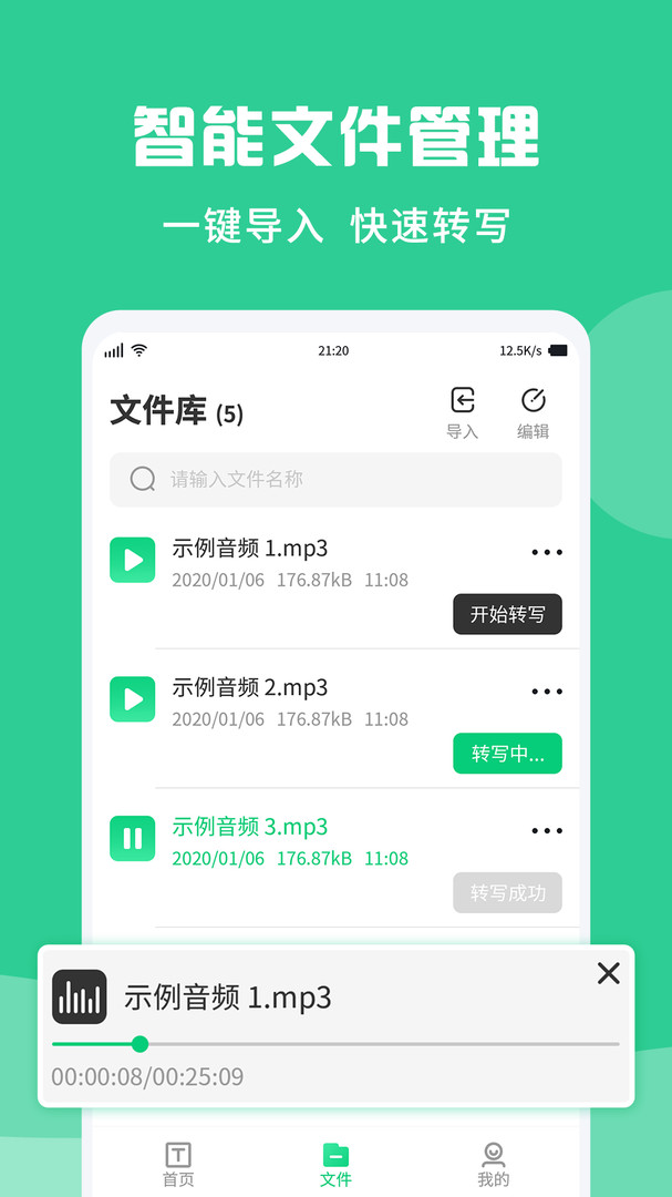 专业录音转文字助手游戏截图1