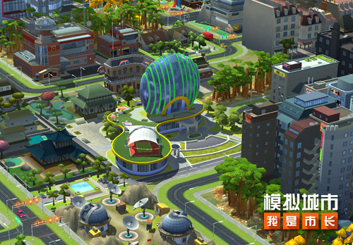 《模拟城市：我是市长》建造东方公园迎接欢乐长假