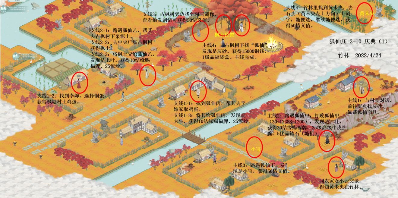 江湖悠悠狐仙庙怎么通关 狐仙庙3-10通关攻略