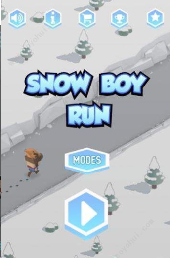雪地男孩跑酷游戏截图3