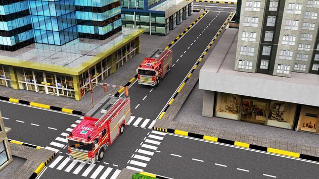 城市消防员卡车驾驶救援模拟器3D游戏截图1
