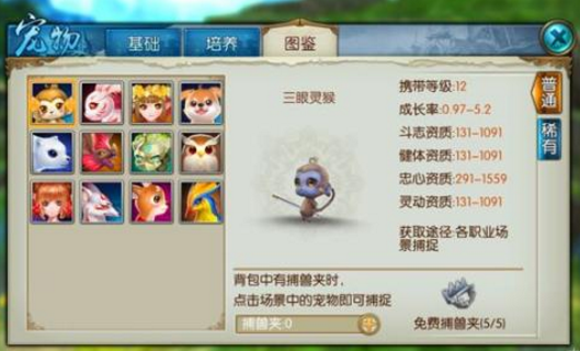 诛仙手游天音用什么宠物
