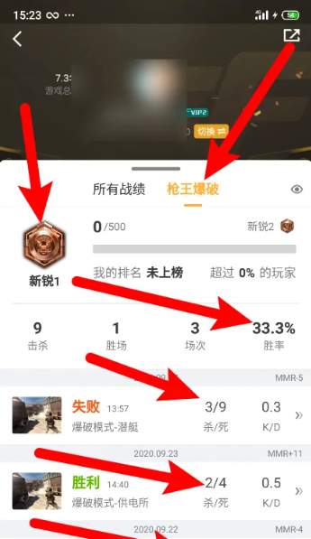 掌上穿越火线怎么查看排位战绩对局详情 掌上穿越火线怎么查看排位战绩对局详情