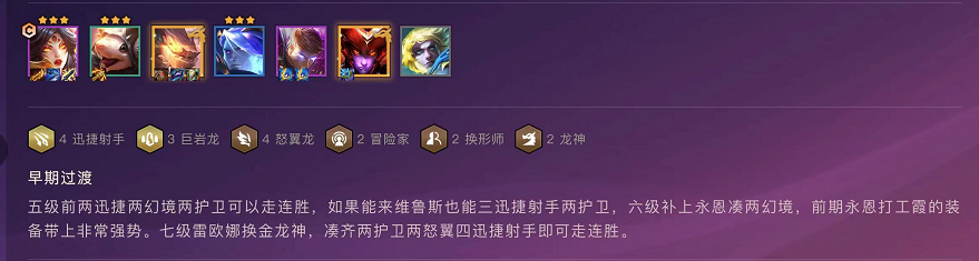 金铲铲之战神龙射手阵容攻略