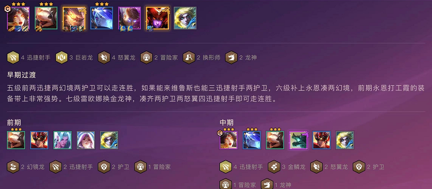 金铲铲之战龙神射手怎么玩