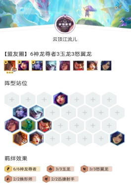 云顶之弈版本热门夺冠羁绊神龙怒翼乌鸦推荐 云顶之弈版本热门夺冠羁绊神龙怒翼乌鸦推荐