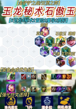 云顶之弈玉龙秘术石傲玉全员二星即吃鸡