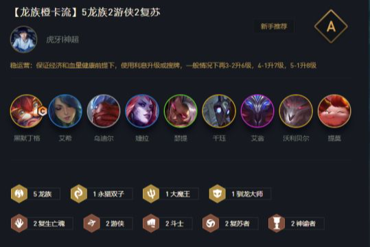 金铲铲之战龙族阵容搭配装备