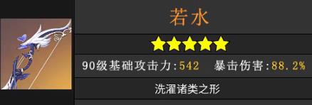 原神若水适合给谁