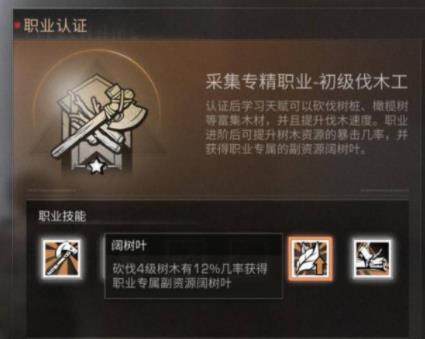 明日之后家具工和伐木工哪个好