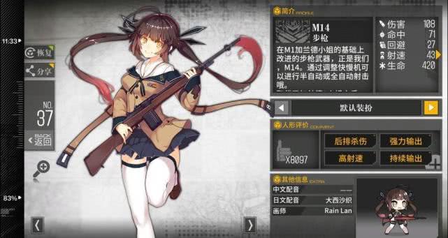 少女前线m14值得练吗