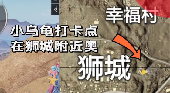 和平精英小乌龟打卡点位置在哪