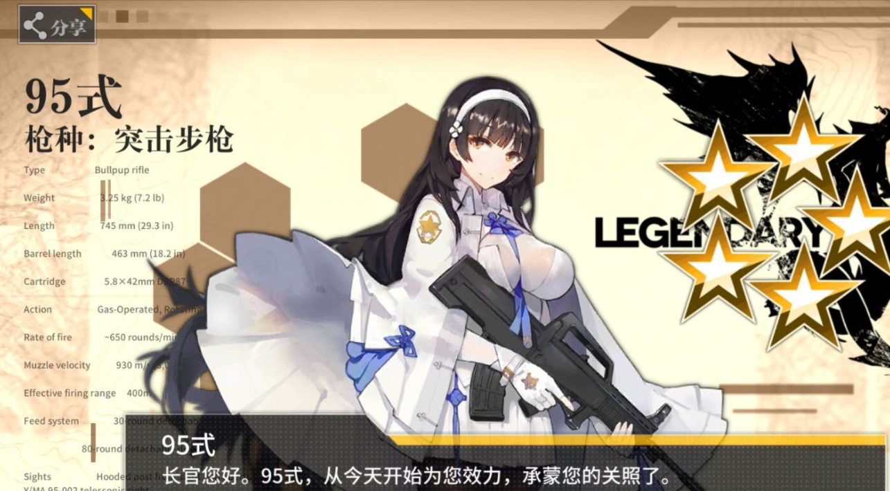 少女前线五星枪排名 少女前线五星枪排名