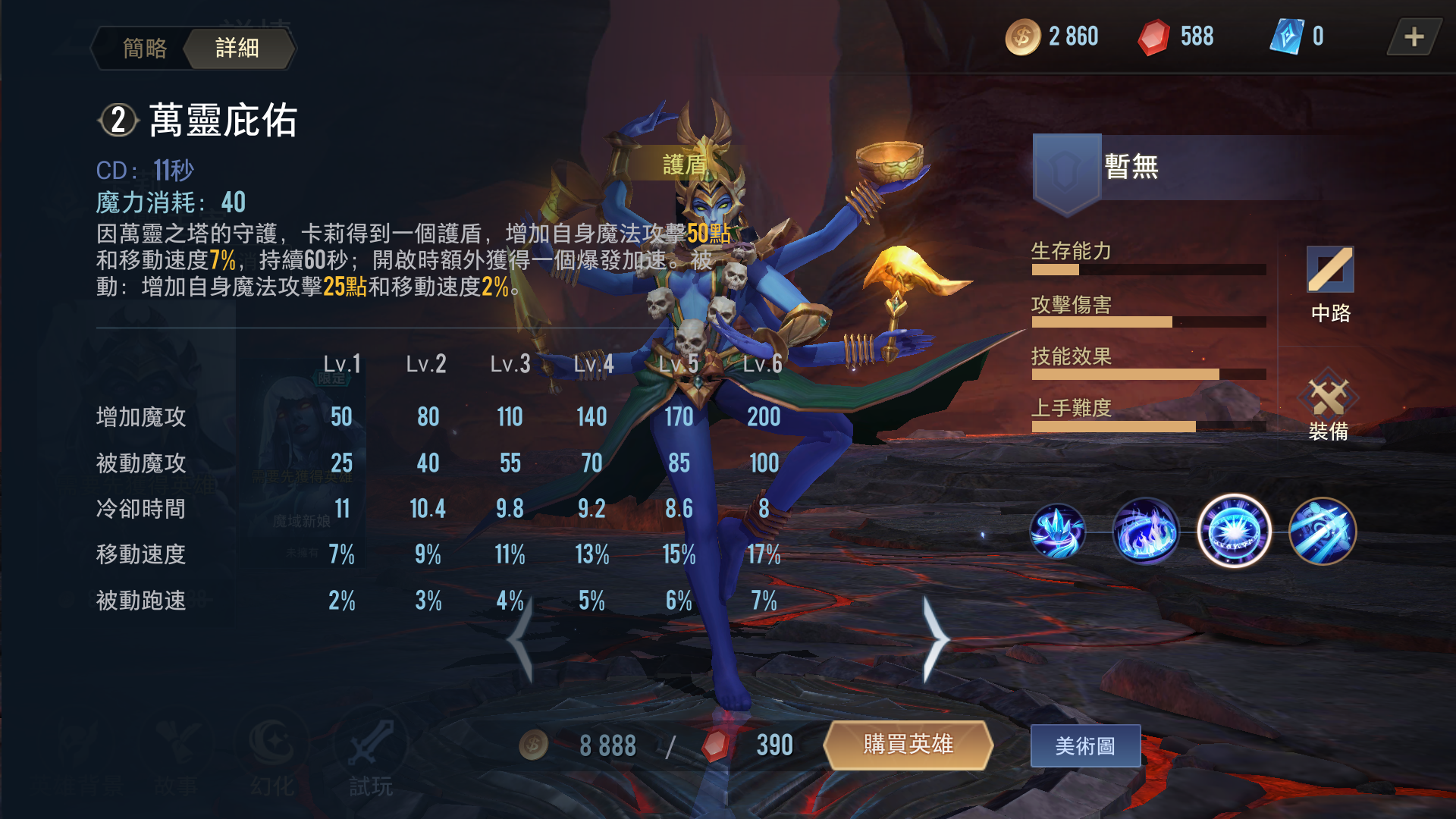 传说对决卡莉技能连招怎么玩