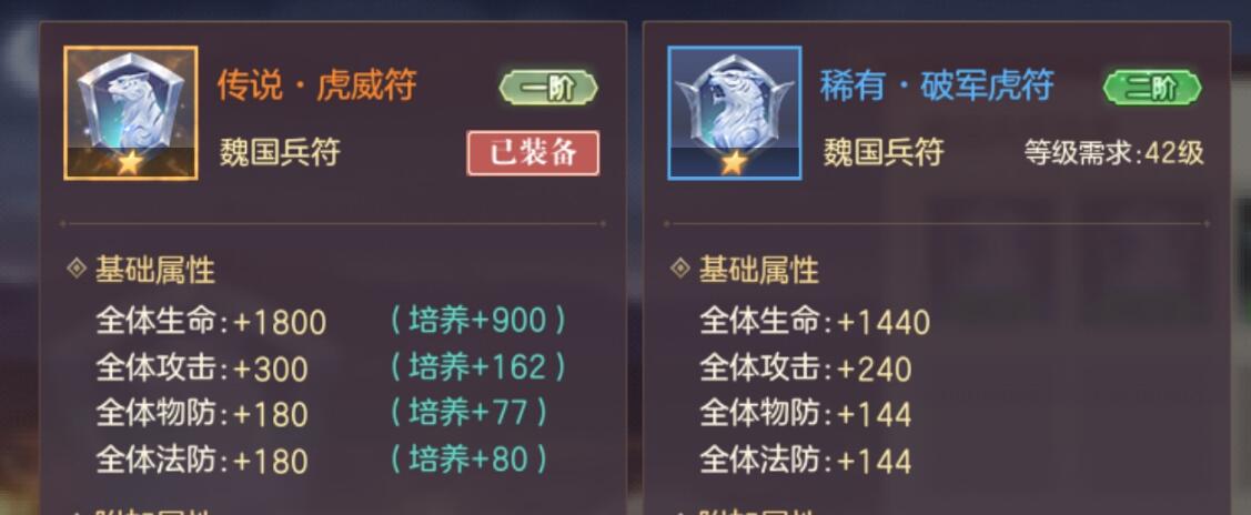三国志幻想大陆军团兵符打造保底 兵符能加多少战斗力