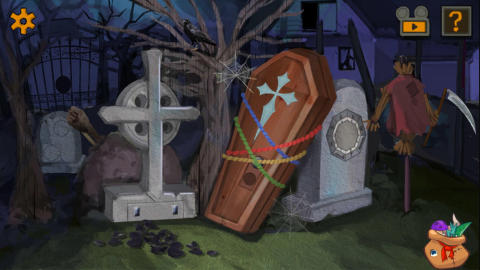 恐怖万圣节的秘密:闯关逃脱游戏游戏截图1