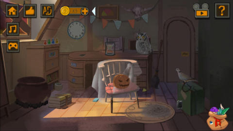 恐怖万圣节的秘密:闯关逃脱游戏游戏截图3
