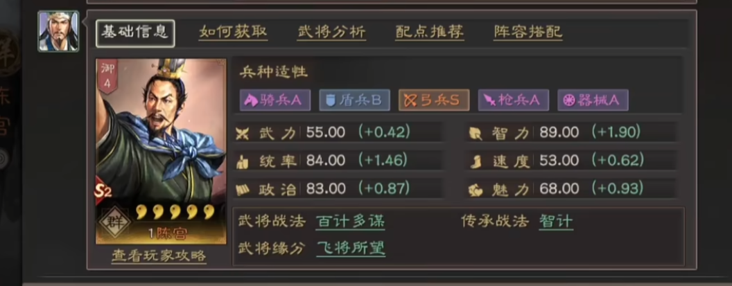 三国志战略版s2陈宫怎么玩