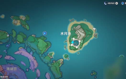原神珊瑚宫水月池怎么过