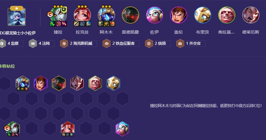 金铲铲之战监察婕拉怎么玩