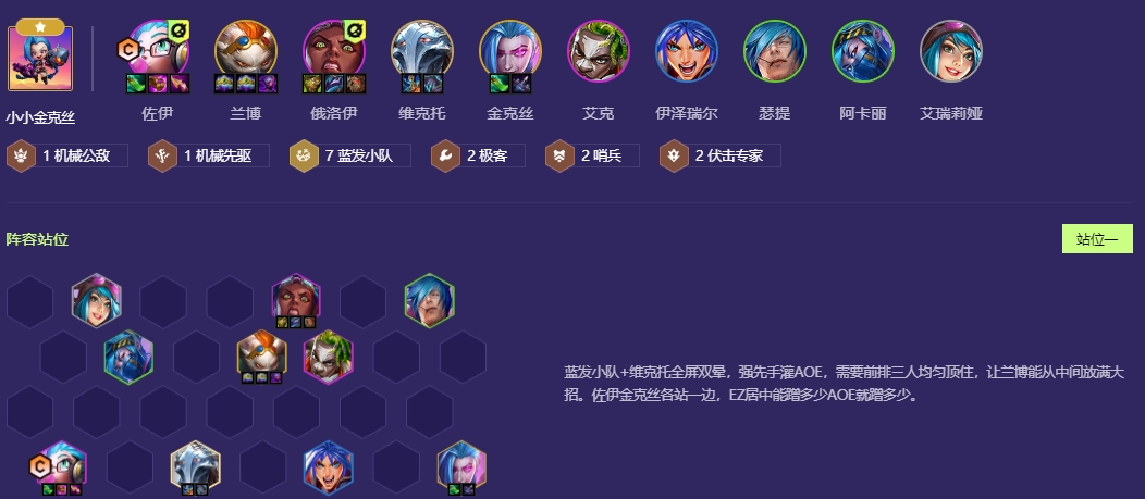 金铲铲之战s13蓝发小队羁绊怎么玩
