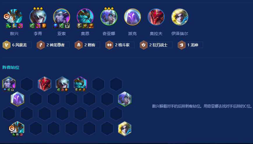 金铲铲之战风暴龙阵容怎么玩