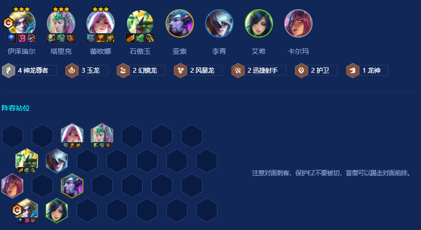 金铲铲之战巨龙之巢赌EZ阵容怎么玩