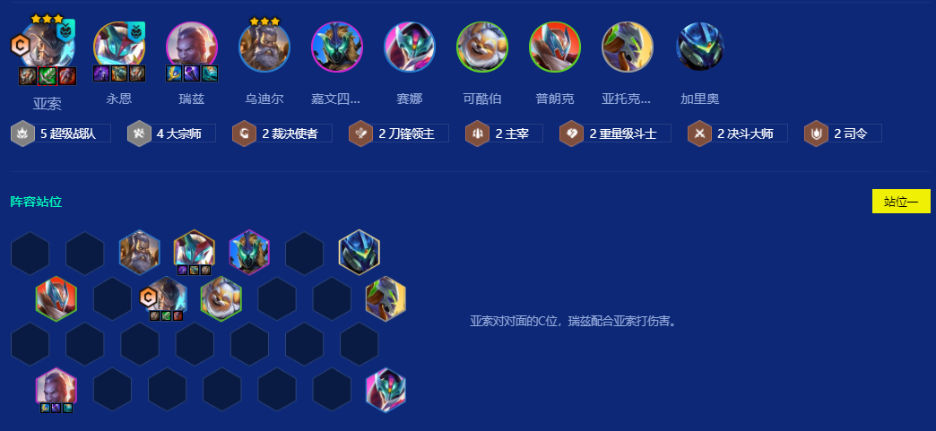 金铲铲之战s15大宗师羁绊怎么玩