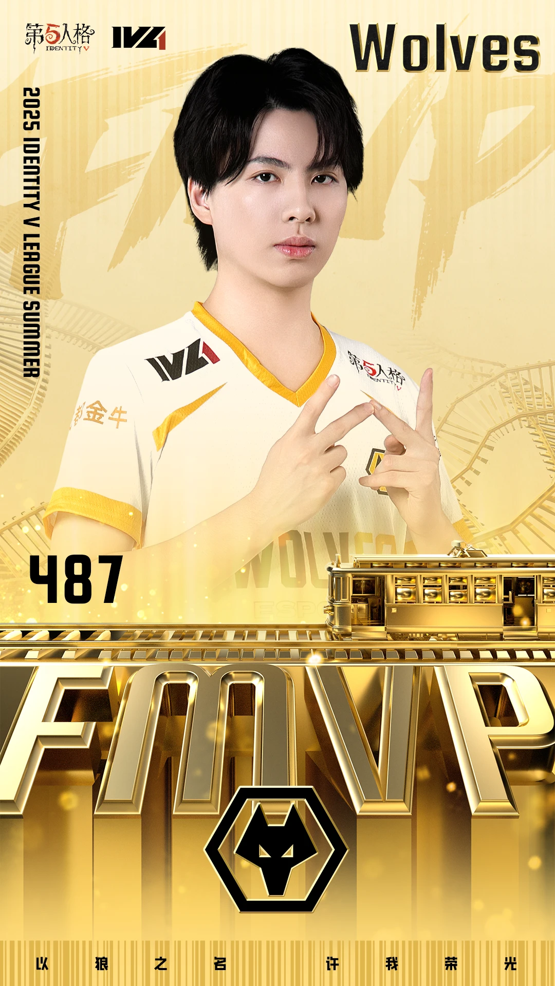 恭喜成都Wolves战队夺得《第五人格》2025年IVL夏季赛总冠军 恭喜成都Wolves战队夺得《第五人格》2025年IVL夏季赛总冠军