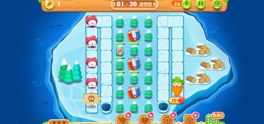 保卫萝卜2第132关怎么过 保卫萝卜2第132关怎么过