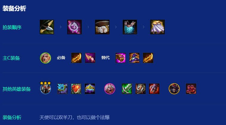 金铲铲之战五杀摇滚天使怎么运营