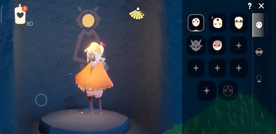 光遇里面的矮人面具怎么换