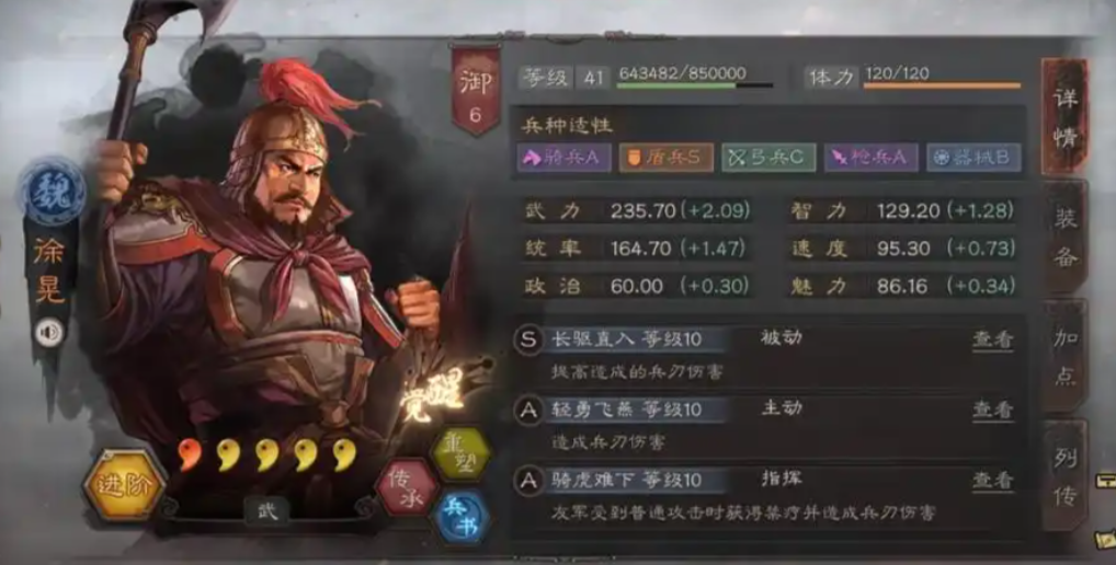 三国志战略版徐晃怎么样
