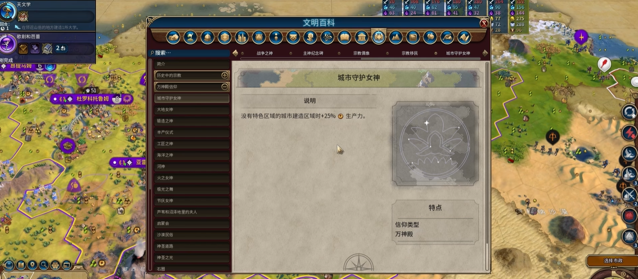 文明6万神殿有什么用