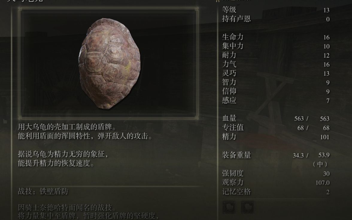 艾尔登法环大乌龟壳怎么用