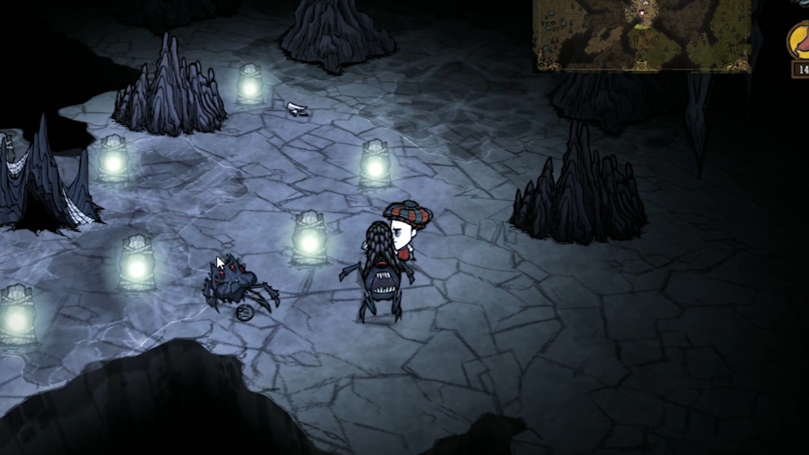 饥荒如何击杀洞穴蜘蛛