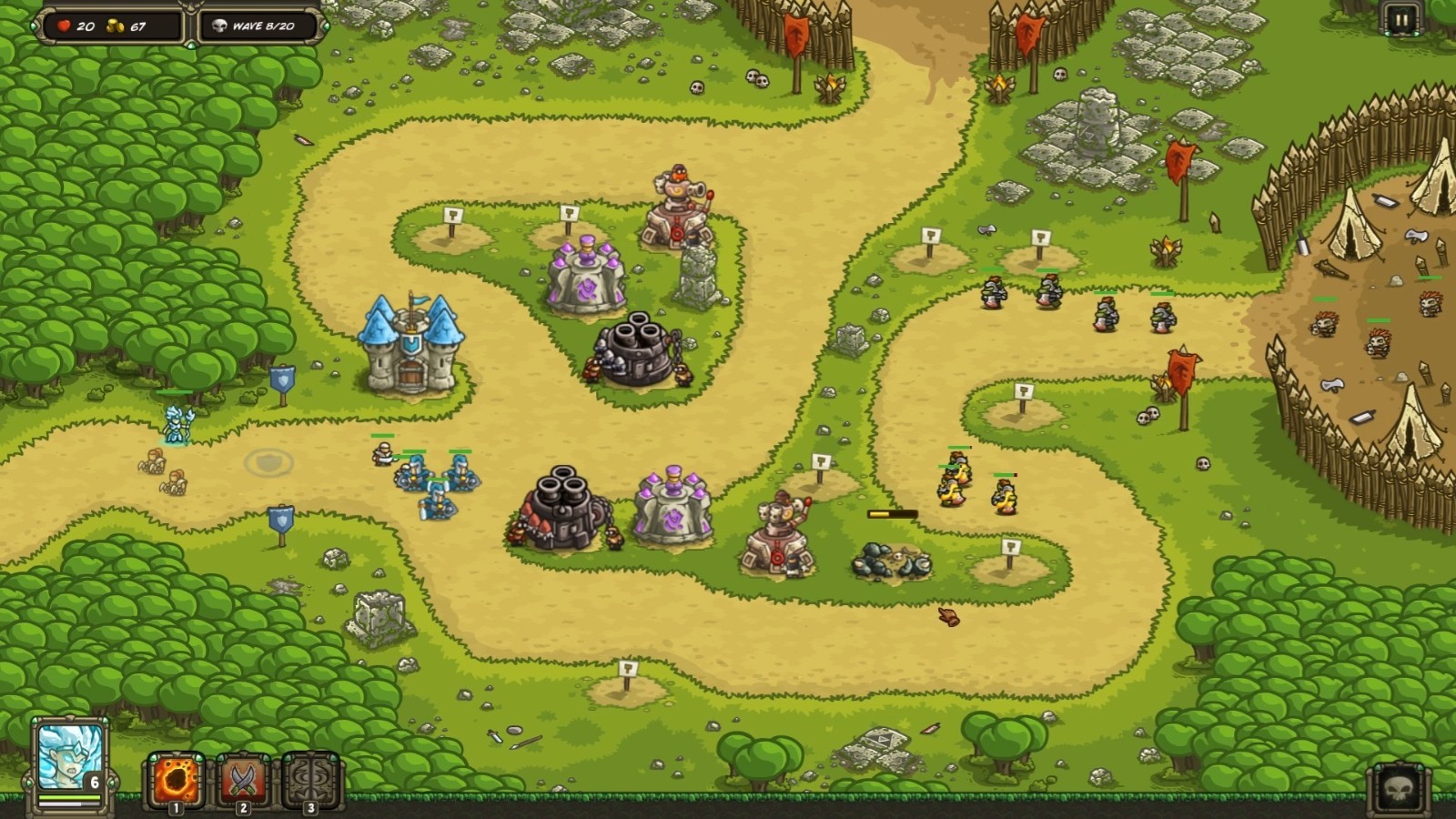 王国保卫战魔法塔怎么升级