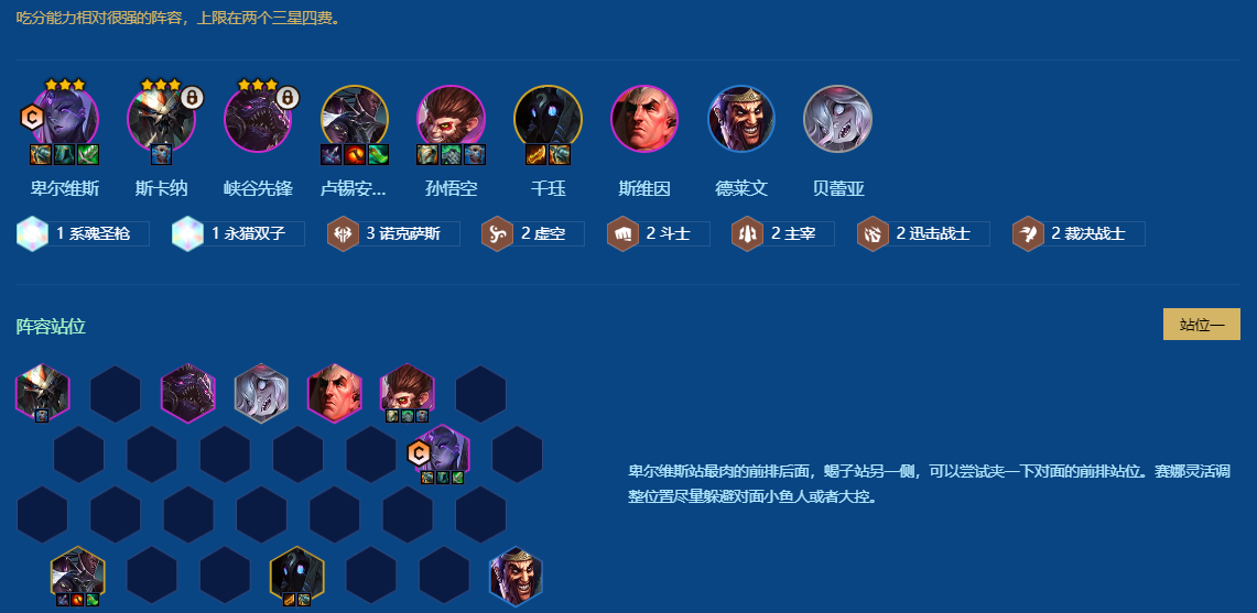 金铲铲之战诺克卑尔维斯怎么玩
