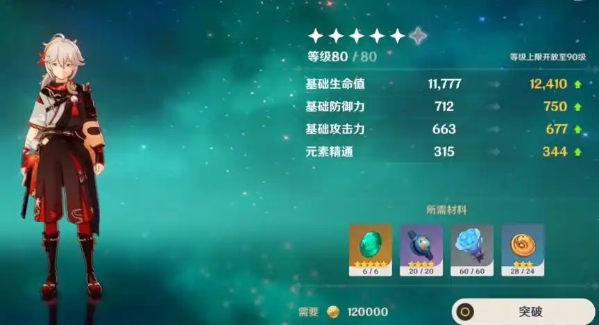 原神万叶进阶需要哪些材料 原神万叶进阶需要哪些材料