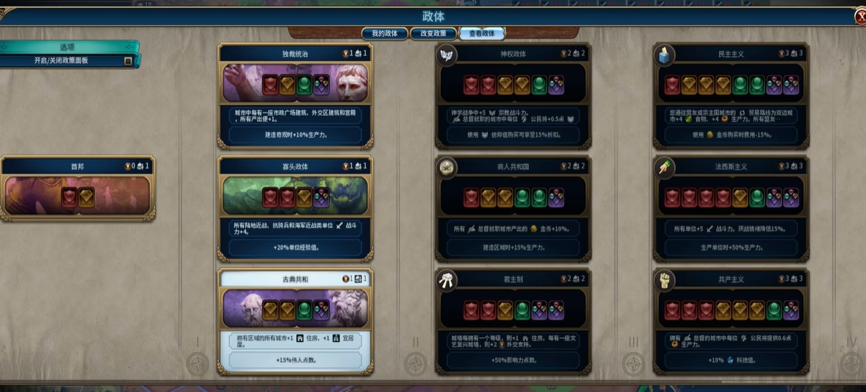 文明6未来政体怎么选
