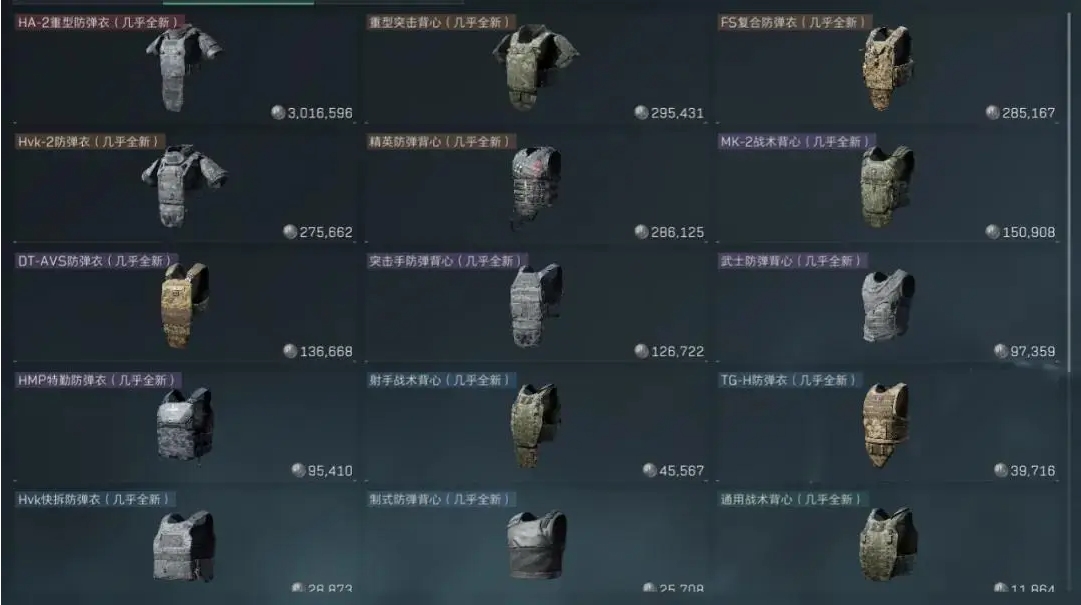 三角洲行动护甲怎么选择