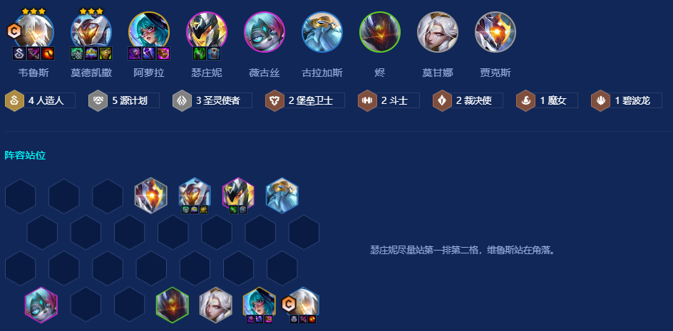 金铲铲之战人造人维鲁斯怎么玩