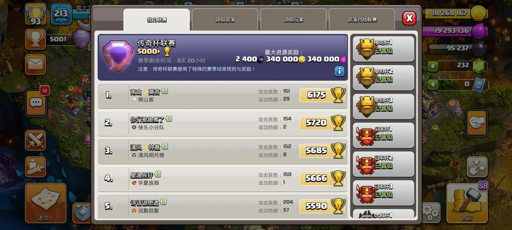 部落冲突奖杯怎么增加