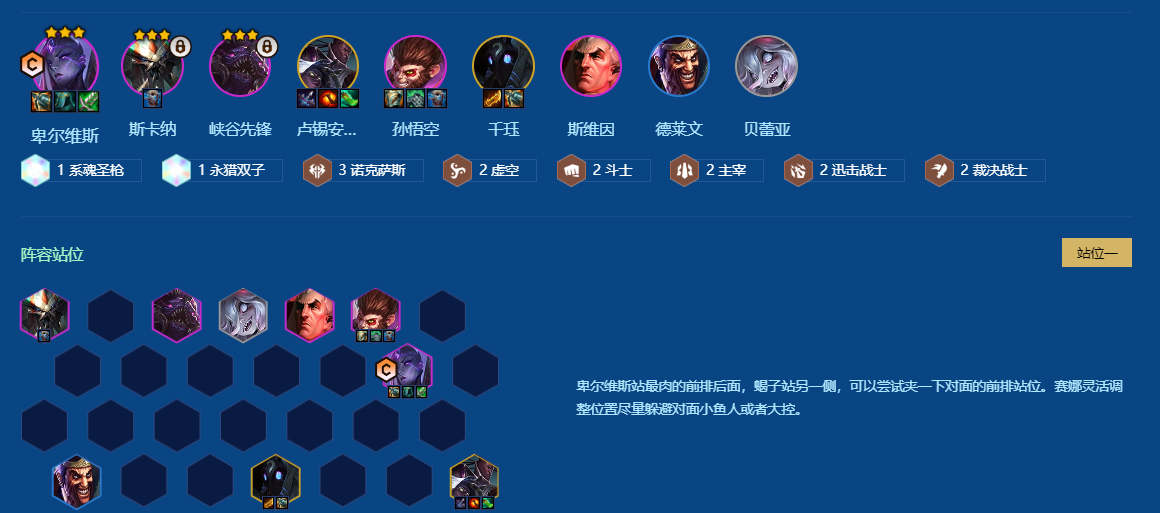 金铲铲之战以绪塔尔卑尔维斯怎么玩